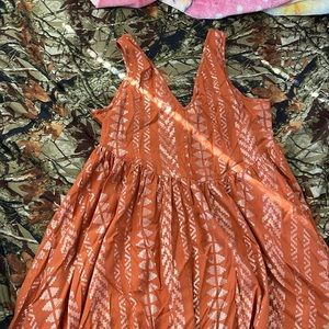 Shyanne Bunrt Orange Dress